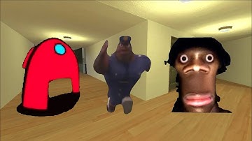 Officer Earl, Scary Among Us And Hi My Name Is Aughh Nextbot Gmod
