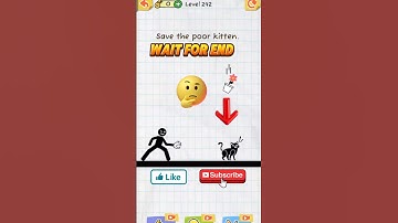 Draw to Save the poor kitten 🥺। Draw 2 Save Game Level 242 #shorts #freefire #ff