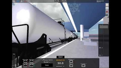 Oil Falcon train passes from railway station Memorial Fields