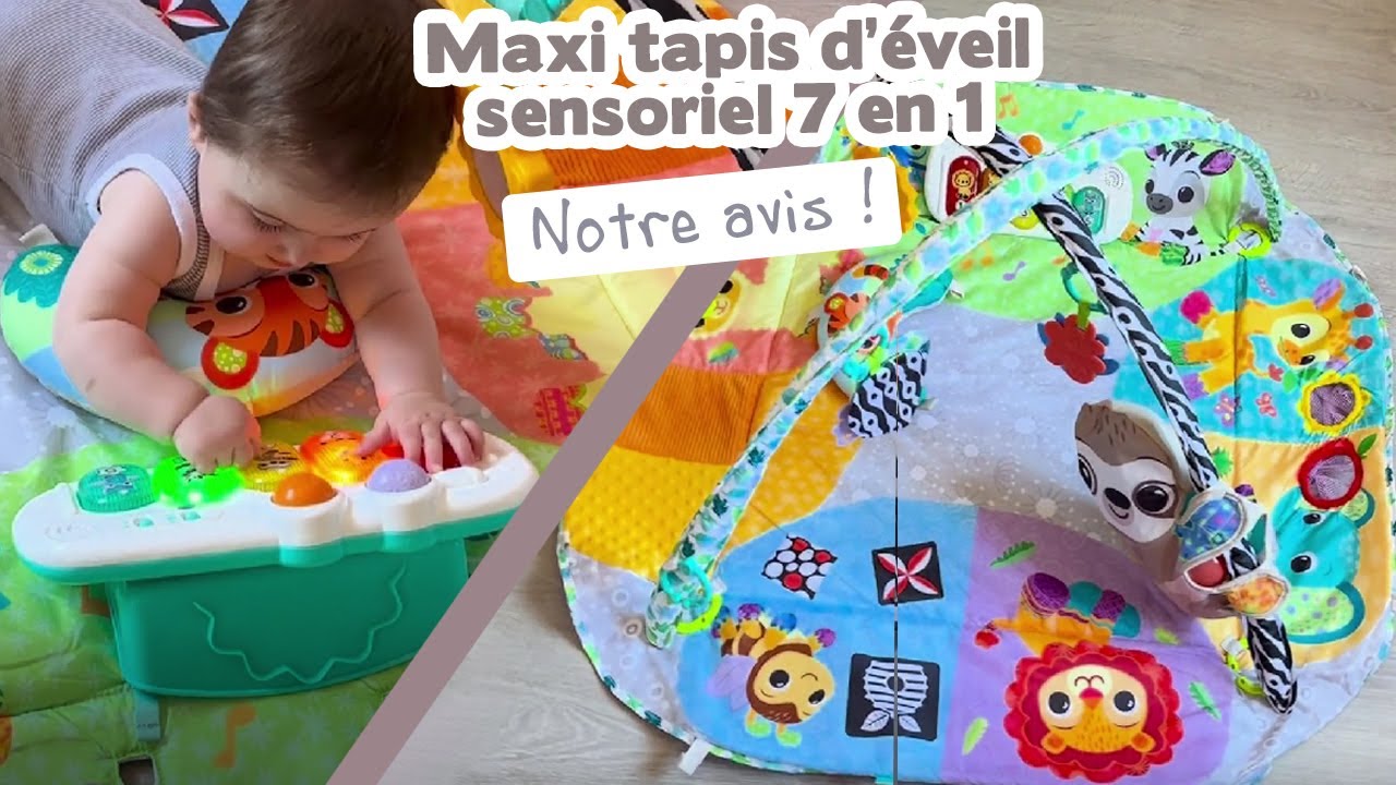 Test du Maxi tapis d'éveil sensoriel 7 en 1 par Camille, plusieurs  configurations, 0 - 3 ans