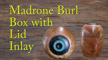 Lidded Madrone Box with Cast Resin Inlay   Woodturning with Sam Angelo