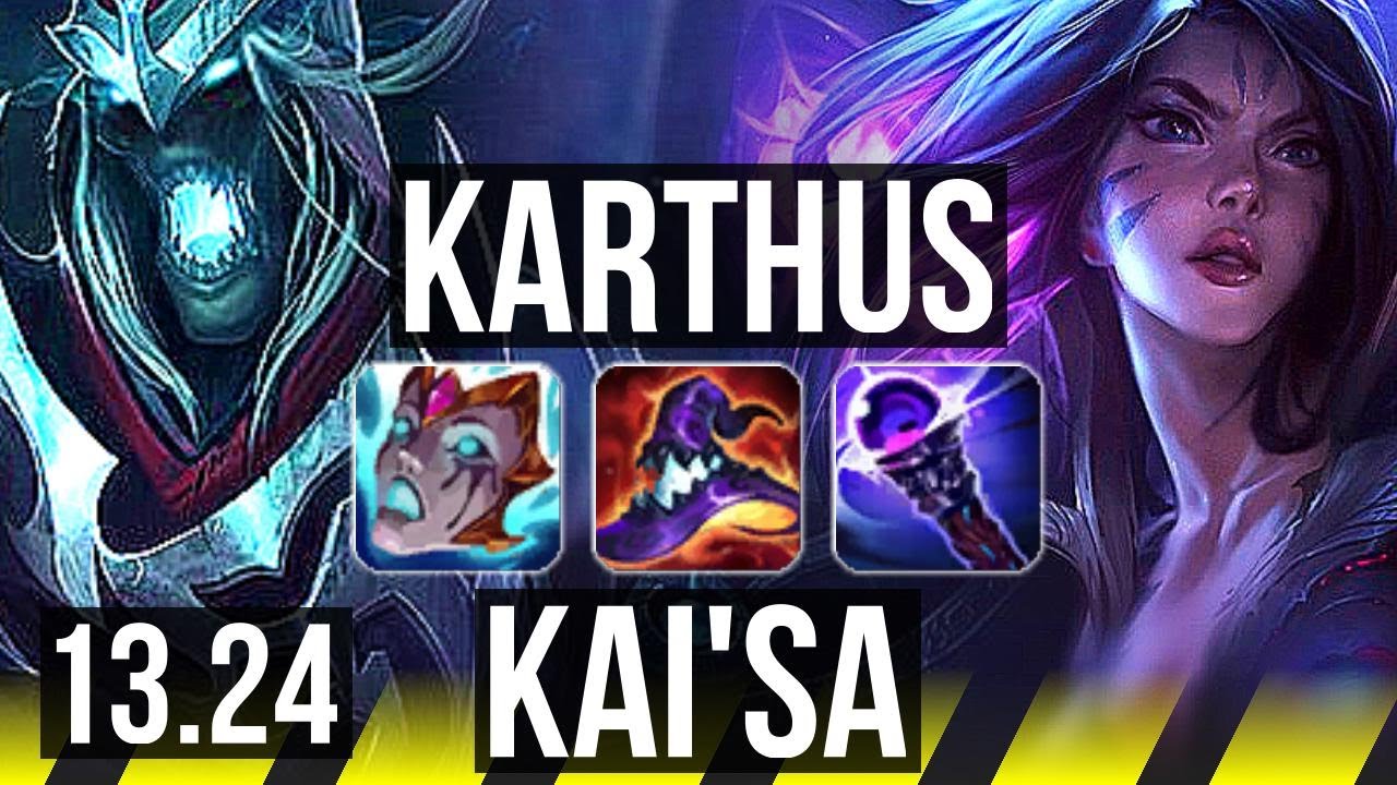 KARTHUS & Nautilus vs KAI'SA & Xerath (ADC) Godlike, 400+ games NA