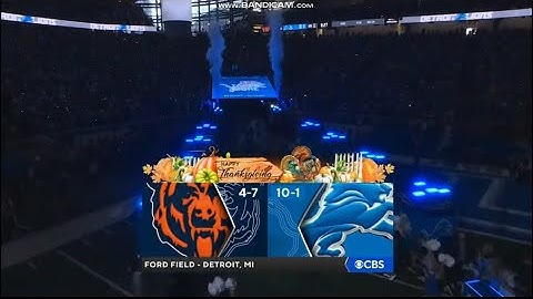 NFL on CBS intro 2024 | CHI@DET | Week 13 | Thanksgiving
