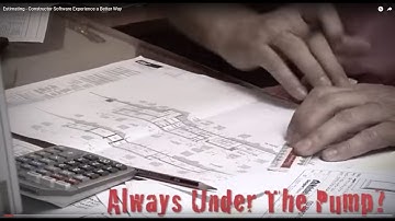 Estimating - Constructor Software Experience a Better Way