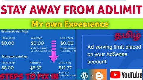 Fix Adsence Adlimit Invalid Traffic 🤔 | Completely Explained in Tamil 🔥 | Blogger