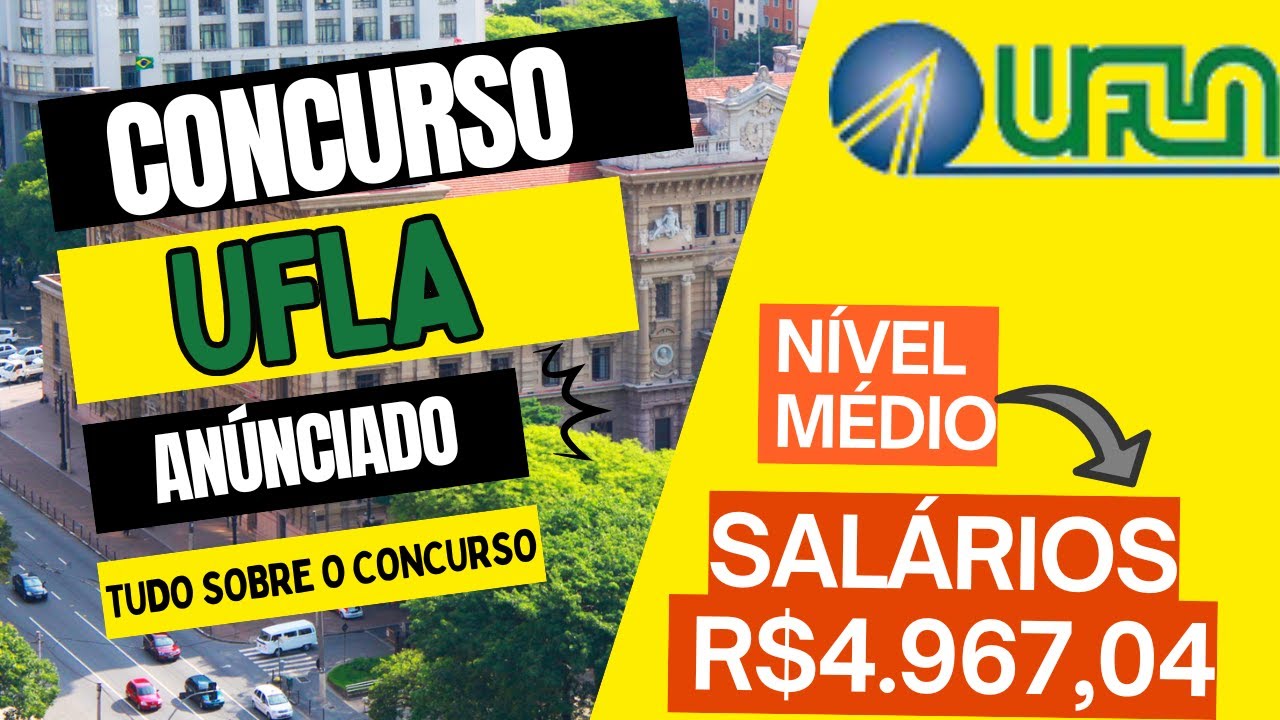 Concurso UFLA 2026 ABERTO | Técnico-Administrativo | Nível Superior | Salário R$ 4.967