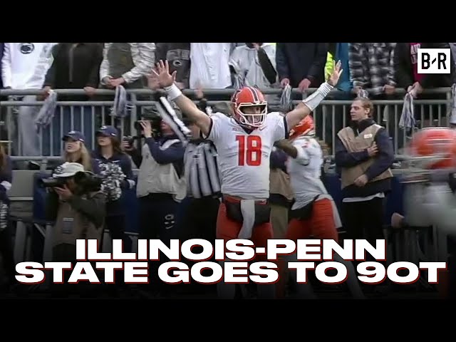 Illinois outlasts No. 7 Penn State in record-breaking nine overtimes – NBC  Sports Chicago