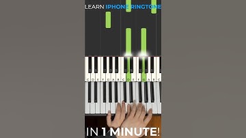 How to play iPhone Ringtone on Piano in Under 1 Minute