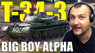 T-34-3: Big Boy 390 Alpha Damage! | World of Tanks