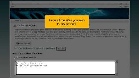 Joomla! Tutorial #62: How to Enable Hotlink Protection Using cPanel