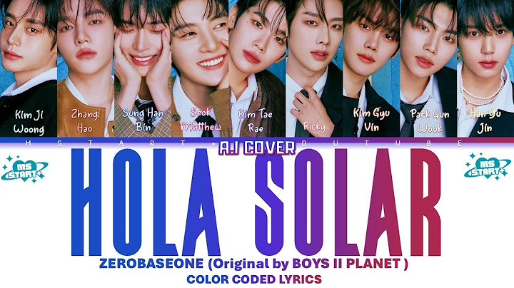 ZEROBASEONE (제로베이스원) - 올라 (HOLA SOLAR) by BOYS ll PLANET [ZB1 AI COVER]