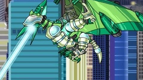 Роботы динозавры: Зеленый Птеранодон (Pteranodon Green Plus Dino Robot)