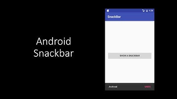 Android Material Design Snackbar