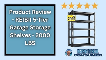 REIBII 2,000 LBS Garage Shelving Review - 32″ W Compact Heavy-Duty Rack!