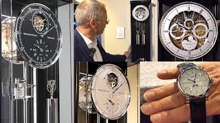 Pendulum clock Opus Perpetual, Opera tableclock, wristwatch Regulateur 1920 by Erwin Sattler