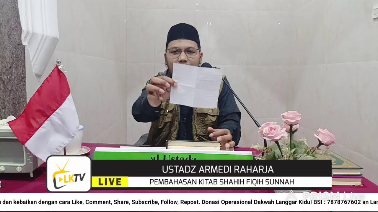 Kajian AHAD Shubuh Ustadz Armedi Raharja - Kitab Sahih Fiqih Sunnah bab Tayamum