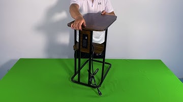 wallQmer C-Shape End Table with Power Strip - Installation Steps