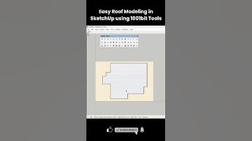 Easy Roof Modeling in SketchUp using 1001bit Tools | SketchUp Roof Tutorial