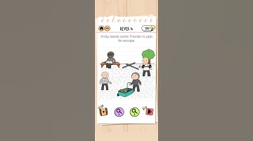 BRAIN TEST 2 PRISON ESCAPE LEVEL 4 ANDY NEEDS SOME FRIENDS TO PLAN HIS ESCAPE