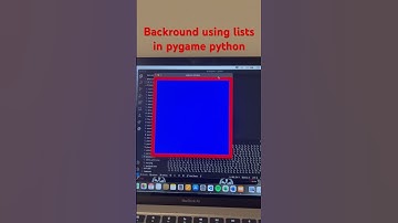 Backround using lists in pygame python #pygame #python