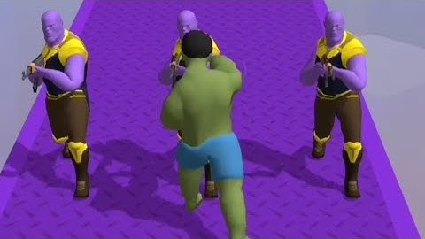 Superhero Run 3D - epic transform race Gameplay walkthrough | Hulk vs thanos | android, iOS mobile 😱
