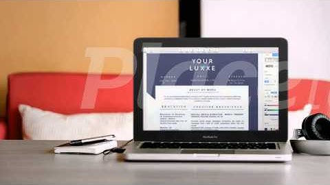 Editing Ande Luxxe Resume Template in Apple Pages