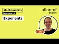 Exponents | Mathematics | Alloprof