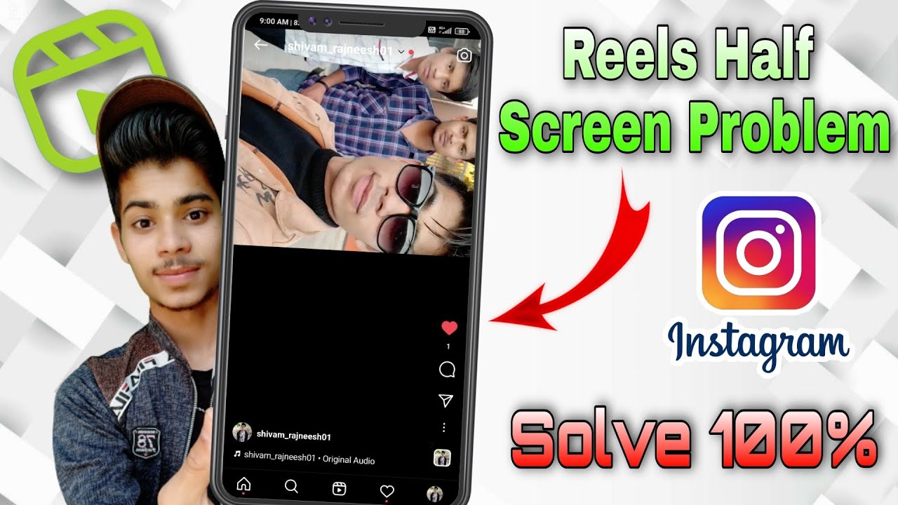 Instagram Reels Problem / Instagram reels rotate problem / Reels half