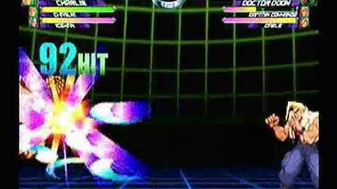 MvC2: Triple Arctic Attack/Sonic Break Tag Combo (Iceman/Charlie)