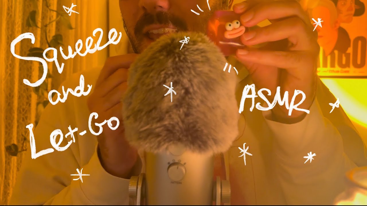 ASMR Stress Relief 🤍 Squeezing a Decompression Toy | Relax & Let Go