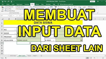 Belajar Excel | Rumus Input Data Otomatis Dari Sheet Lain
