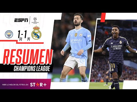 ¡EL REY DE LA CHAMPIONS ELIMINÓ AL CITY Y ES SEMIFINALISTA! | M. City 1(3)-1(4) R. Madrid | RESUMEN