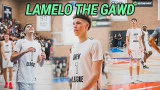 LaMelo Ball Shows He's The BEST PASSER ON THE PLANET! Throws Down NASTY DUNKS At Drew League!