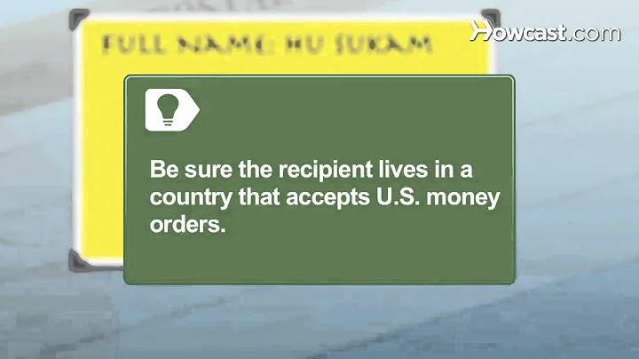 How to Send a Money Order