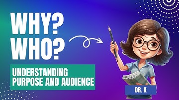 Understanding Purpose and Audience in Writing