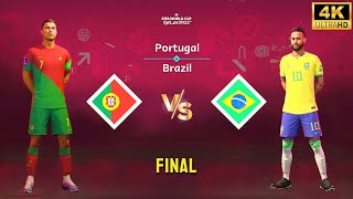 FIFA 23 - Portugal vs Brazil | Ronaldo vs Neymar | FIFA World Cup Final Match [4K60]