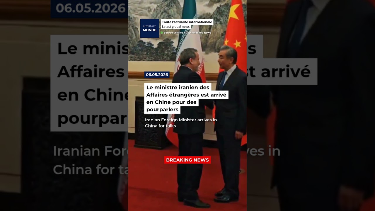 Le ministre iranien des Affaires étrangères est arrivé en Chine pour des pourparlers