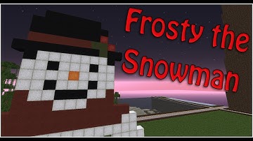 ☠ Minecraft ☠ Christmas Snowman Pixel Art Tutorial Build