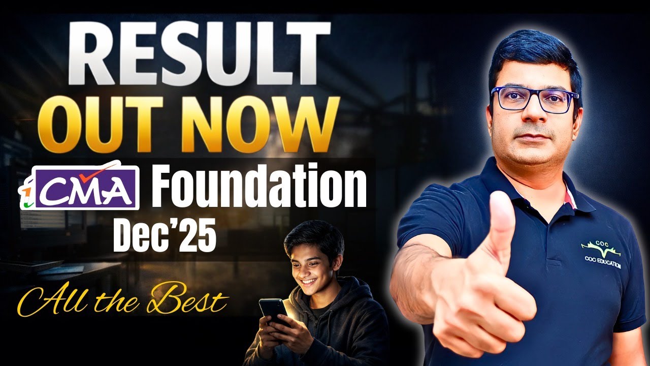 CMA Foundation Result OUT Now | Check Your Result Immediately 🔔