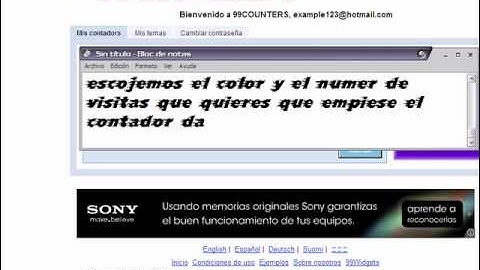 como colocar un contador de visitas en mi web