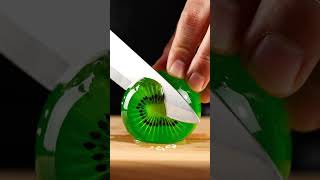 Hyper-Realistic Jelly Kiwi ASMR Slicing