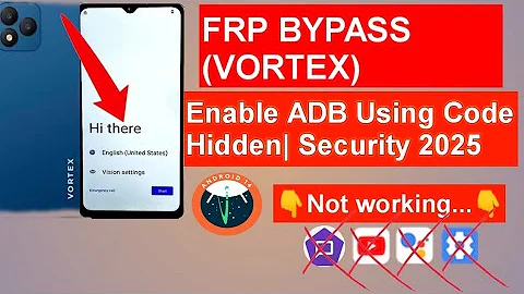 how to FRP (BYPASS) the Google lock on all VORTEX Phone Android 14 LATEST Patch Security!