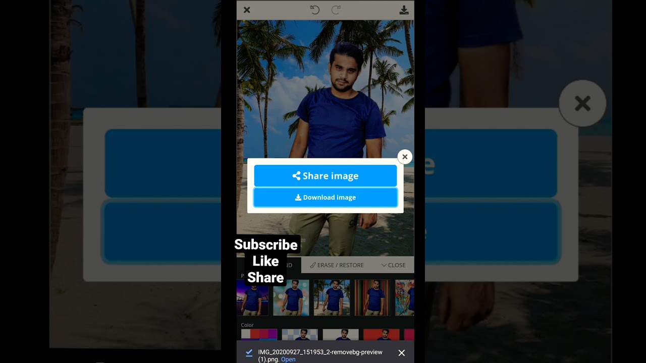 Remove background from photo || 