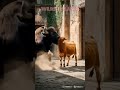 Buffalo Vs Cow Fight Cow Buffalo Wildlife Domestic Pets Trending Viralshort Animals Fight