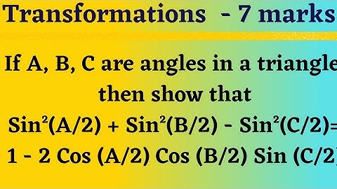 Transformations | 7 marks problem @EAG