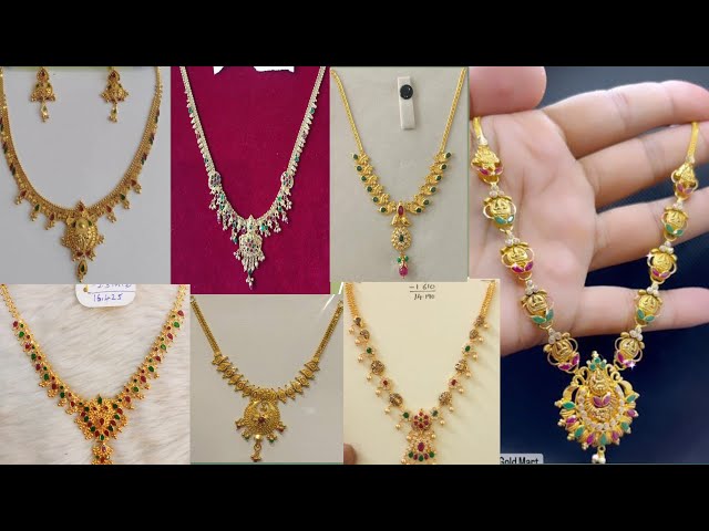 Latest gold necklace designs in 15 grams online | Kalyan