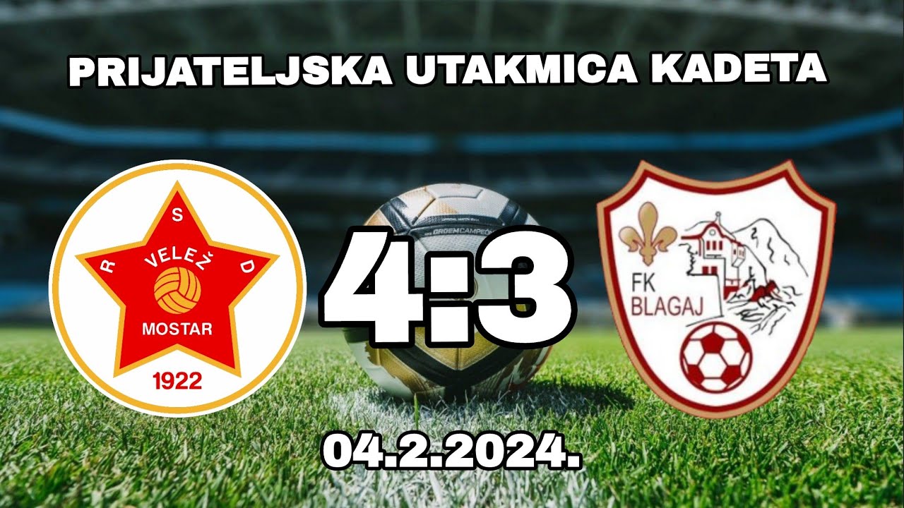 FK Velež - FK Blagaj 4:3 (Prijateljska utakmica kadeta)