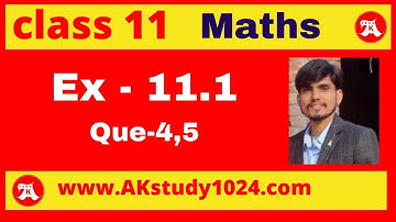 Conic Section Lecture-3 | Ex 11.1 class 11 Q4-5 Circles | Ak Yadav | Akstudy1024
