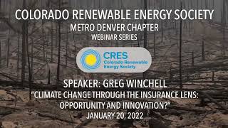 Full Climate Change through the Insurance Lens  Opportunity and Innovation Update