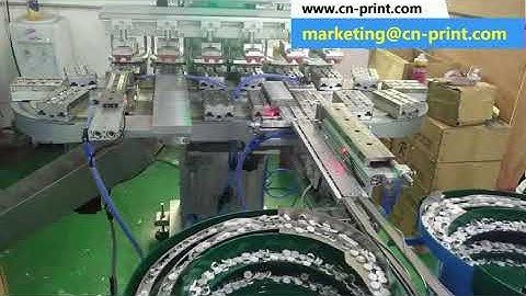 automatic 6 color button pad printing machine